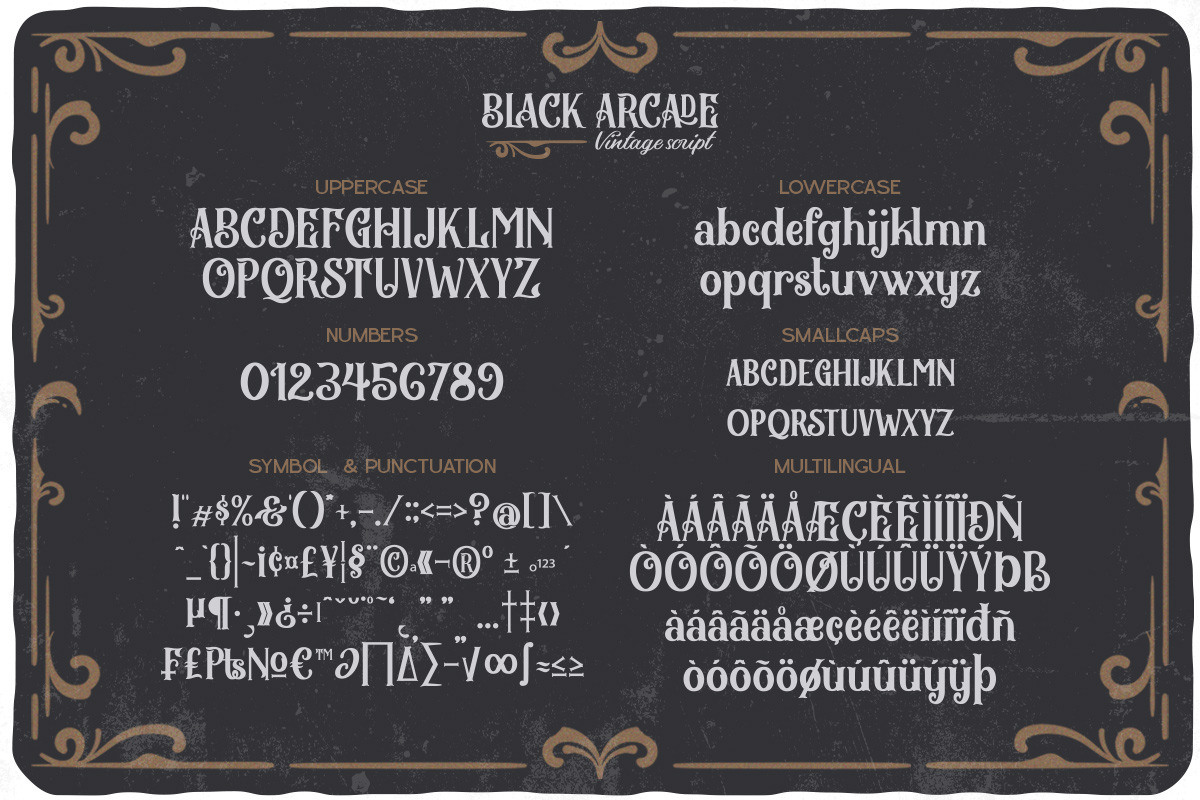 Black Arcade, a Script Font by Vintage Division (Photo 17 of 20)