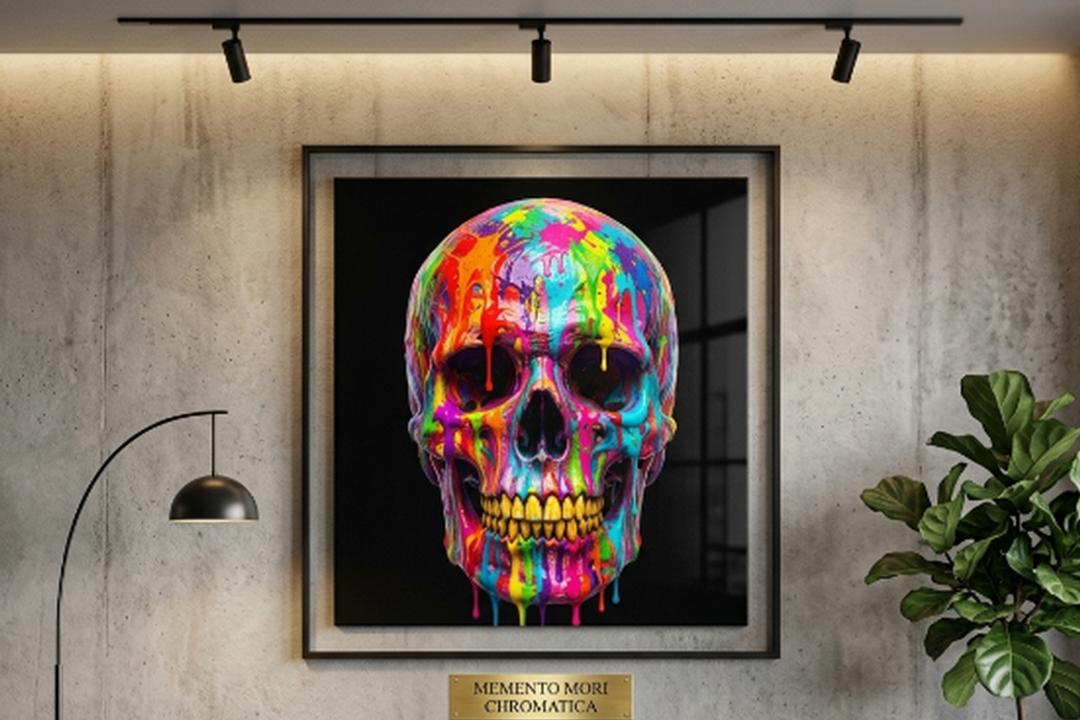Splatter Paint Skull Design, a Shirt Mockup by Vector Stall (Photo 12 of 14)
