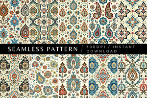 10 Turkish Traditions Patterns, a Pattern Graphic by Inknfolly