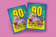 90s Party Flyer Template, a Flyer Template by megarez (Thumbnail 2 of 3)