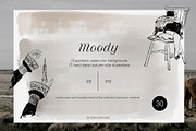 MOODY watercolor neutral backgrounds, a Texture Illustration by Yuliia Lashevska (Thumbnail 1 of 9)