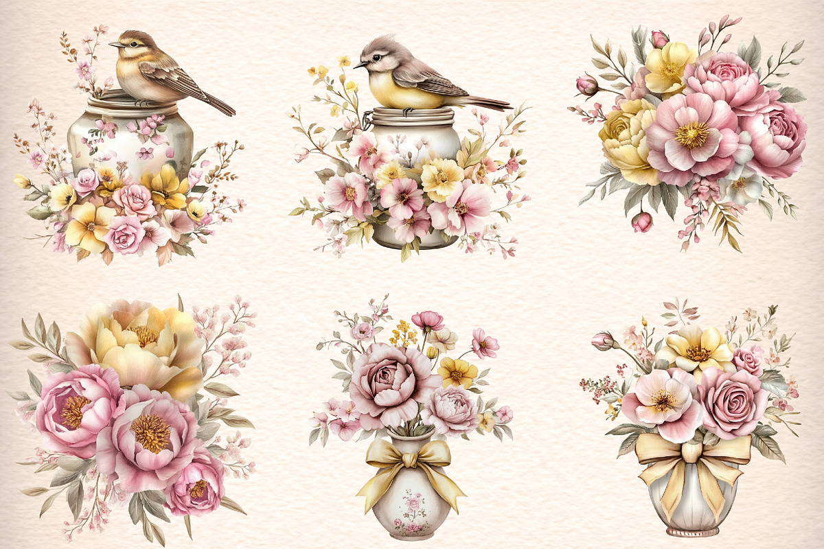 whimsical mothers day flowers, an Illustration by GatewayDesign (Photo 3 of 9)