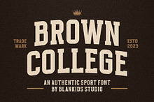 Brown College an Sport Serif Font