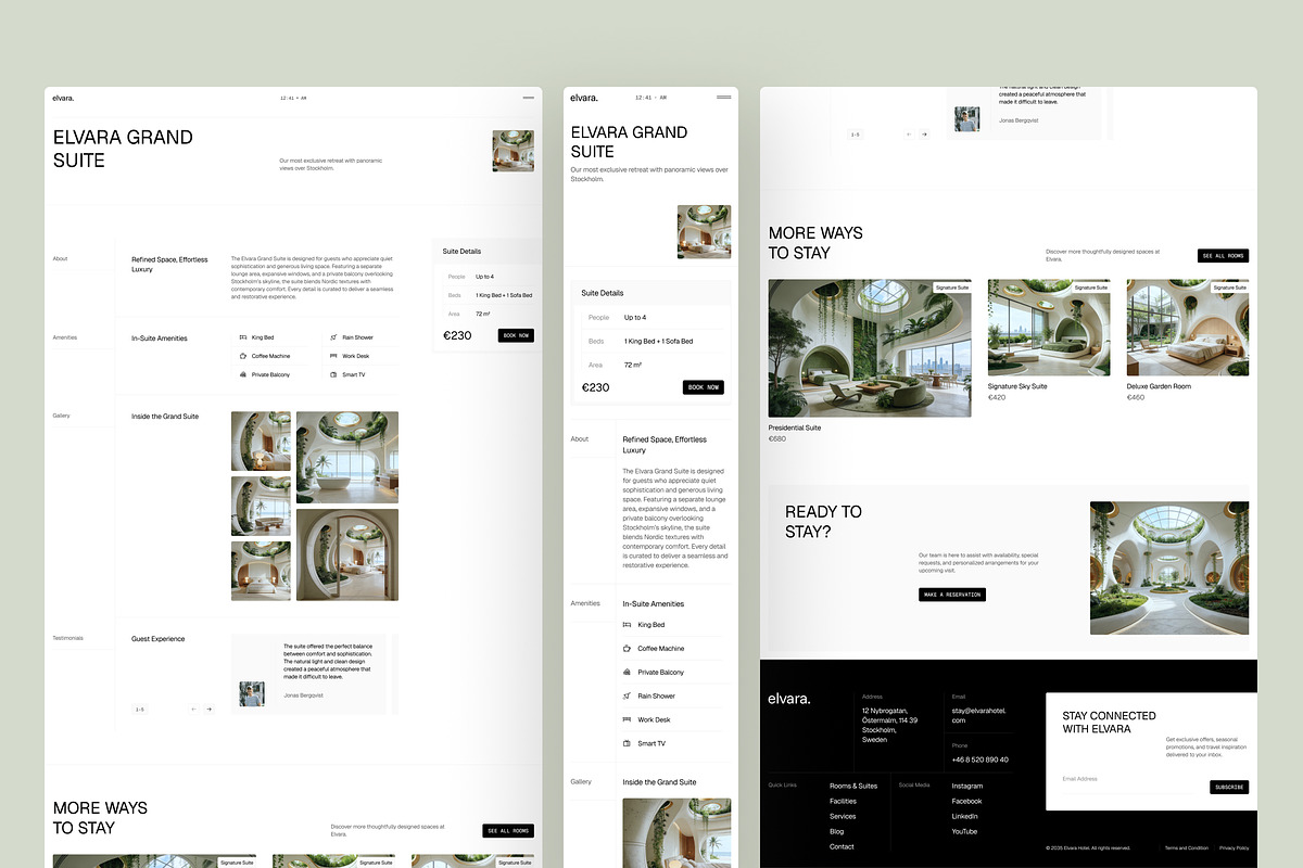 Hotel & Resort Website UI Figma, an UI Kit Template by peterdraw (Photo 5 of 7)