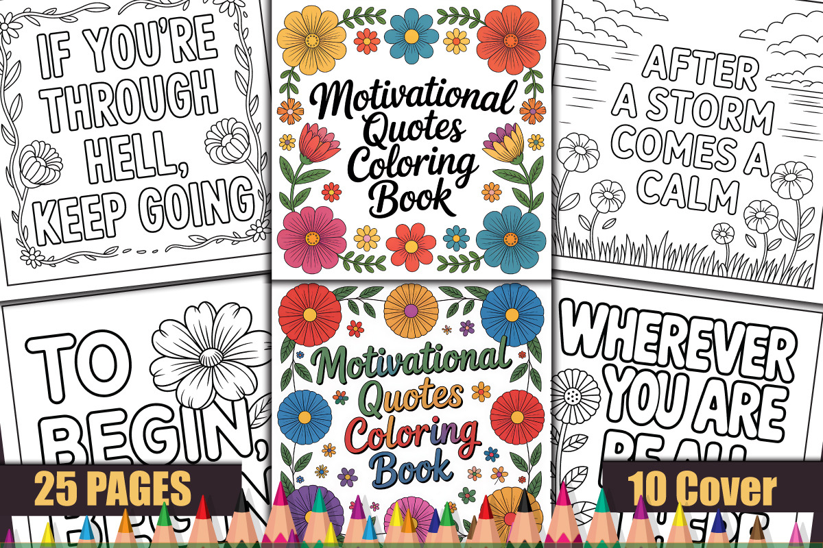 Quotes Coloring Books Bundle, an Object Graphic by protabsorkar11 (Photo 5 of 14)