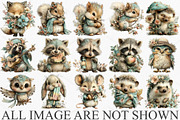 Summer Woodland Animals Clipart PNG, a Seasonal Illustration by Canvas Craft (Thumbnail 4 of 6)