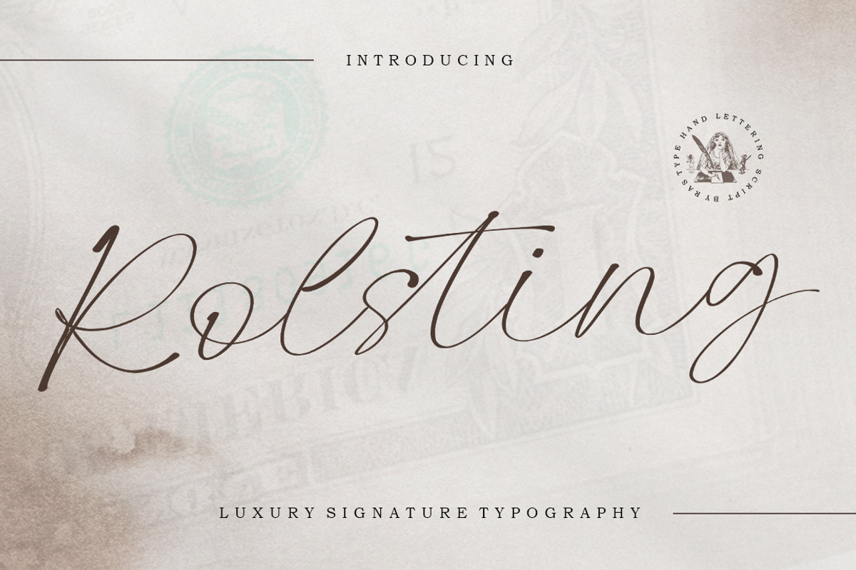 Rolsting Script, a Script Font by Rastype (Photo 11 of 11)