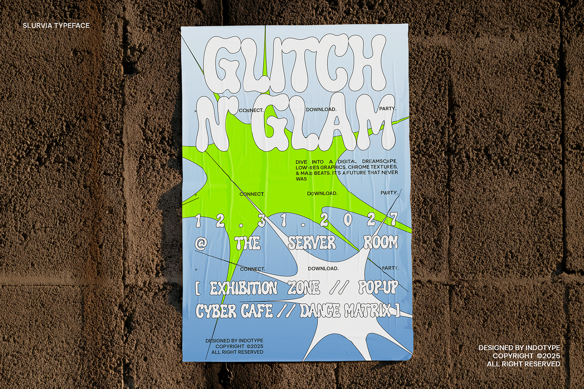 Slurvia - Display Liquid Font, a Font by Indotype Foundry (Photo 7 of 10)