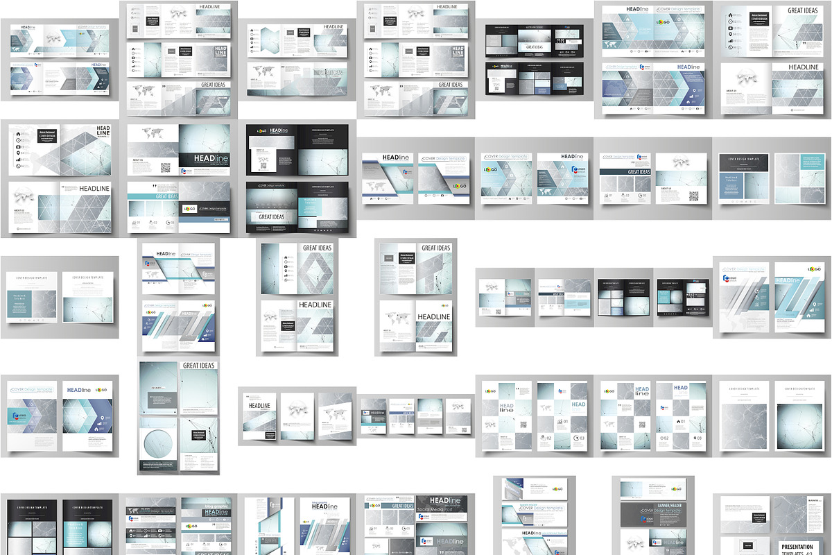 Mega Pack templates, a Brochure Template by VectorShop (Photo 1 of 102)