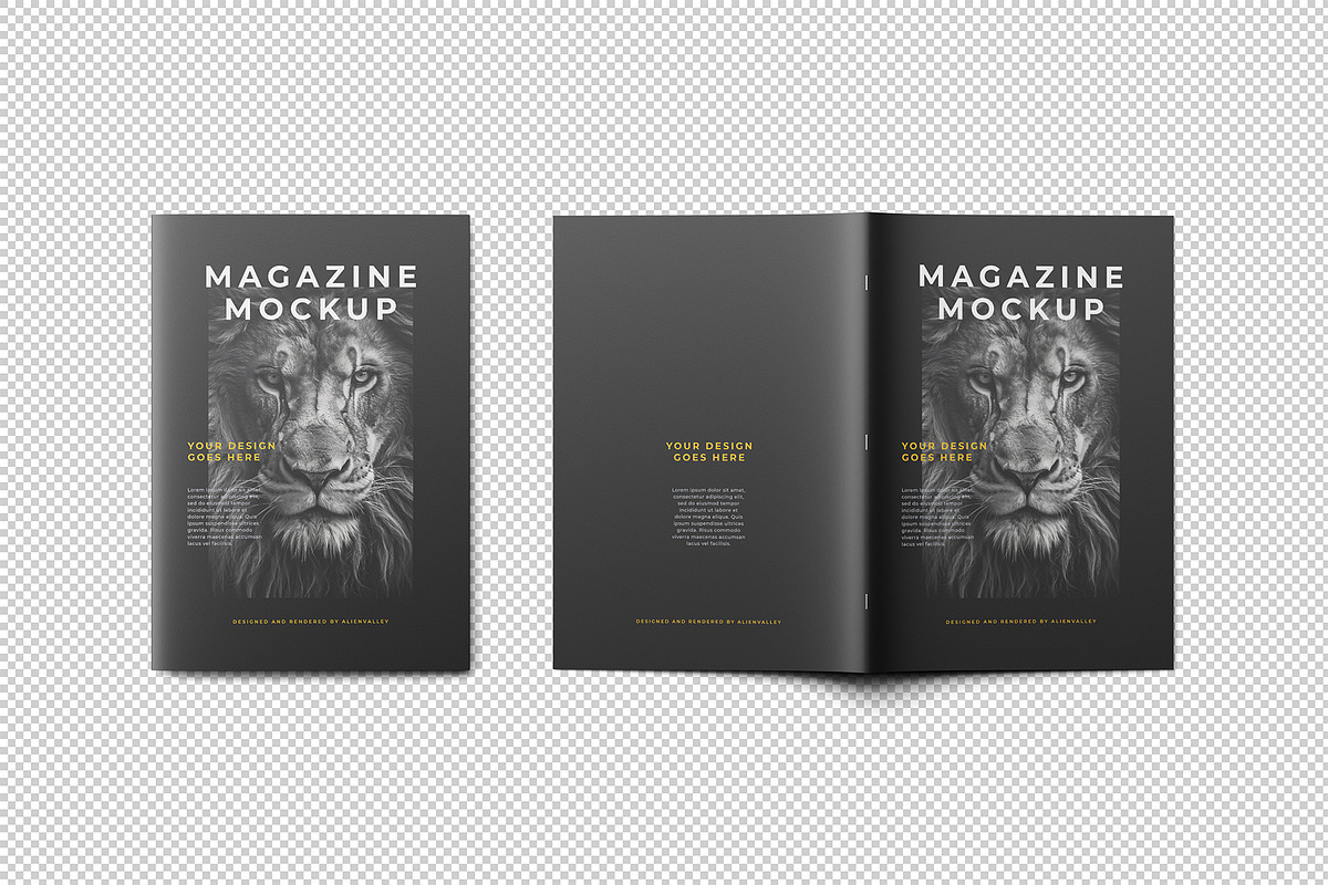 Magazine Mockup, a Books & Magazine Mockup by AlienValley (Photo 3 of 9)