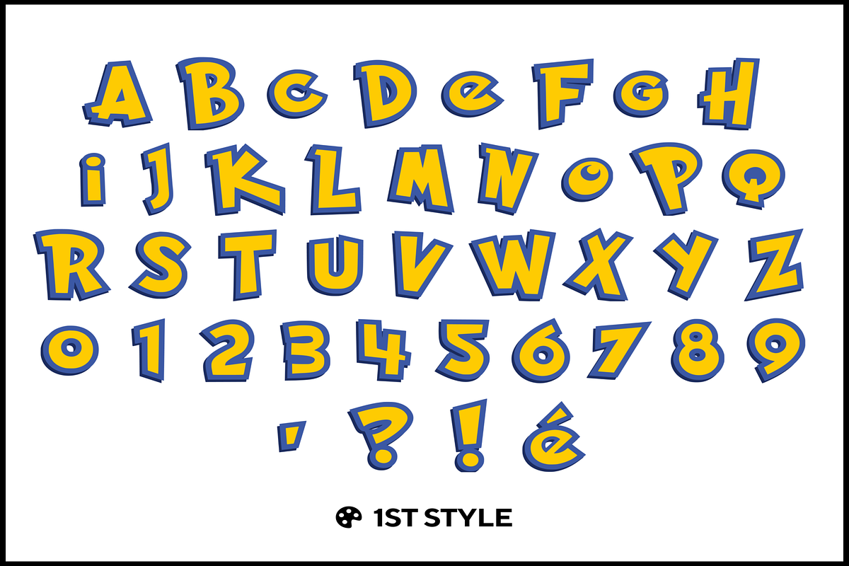 Pok Font Svg Png Pdf Dxf Alphabet, an Object Graphic by Custom Fonts & Patterns (Photo 3 of 5)
