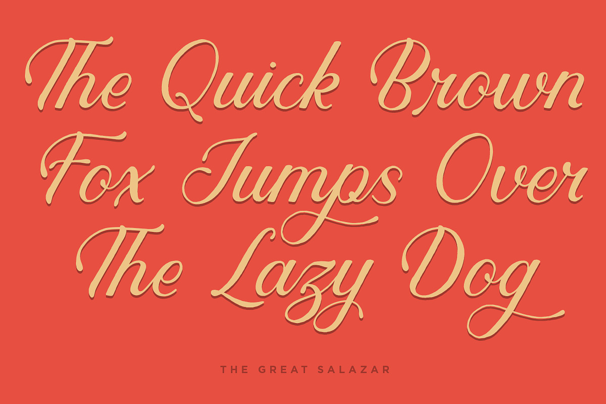Salazar - Lettering Script preview 3