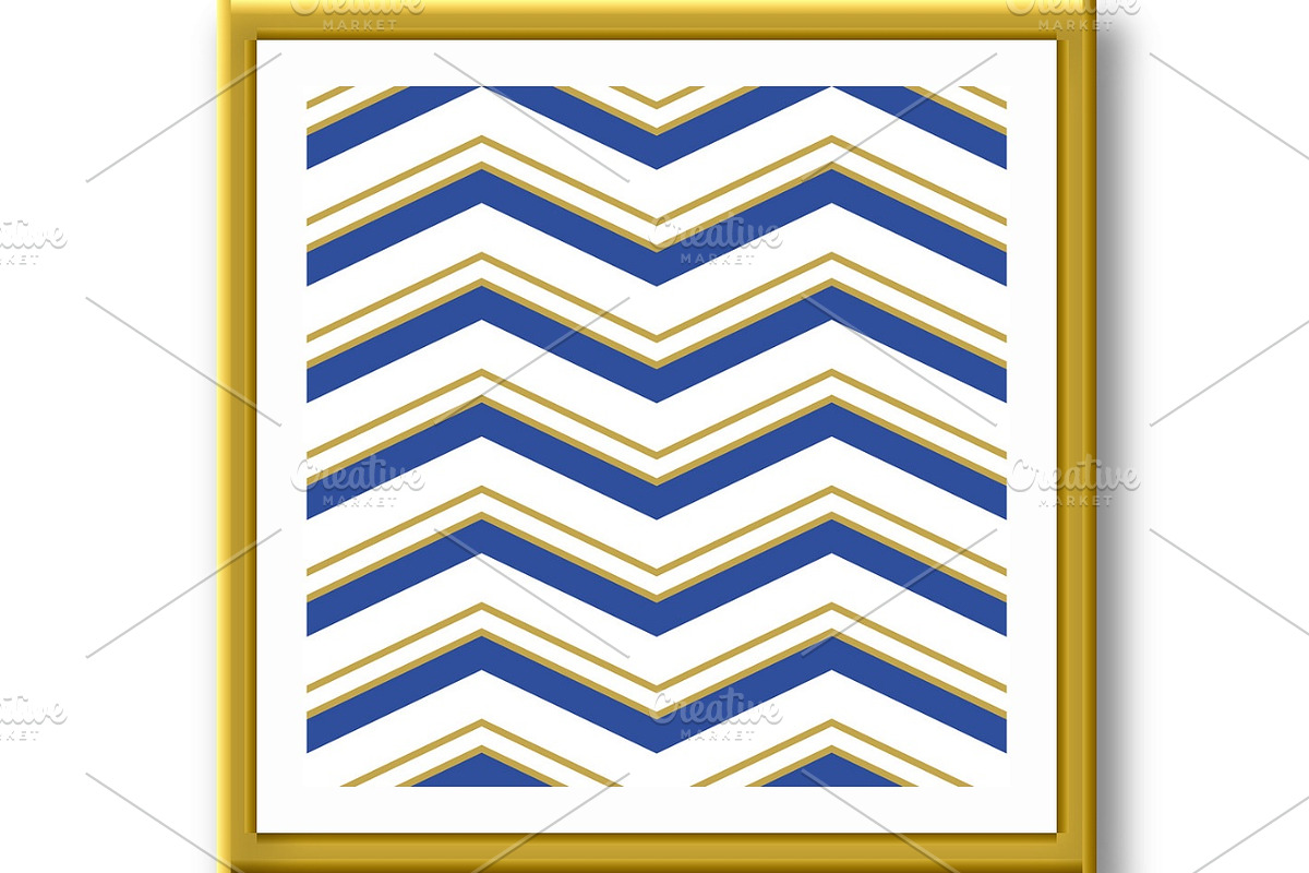 Geometric Seamless Vector Blue and, a Pattern Graphic by FineArtStudio (Photo 2 of 3)
