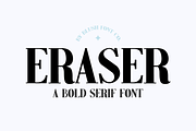 ERASER Modern Bold Serif Font, a Serif Font by Blush Font Co. (Thumbnail 1 of 6)