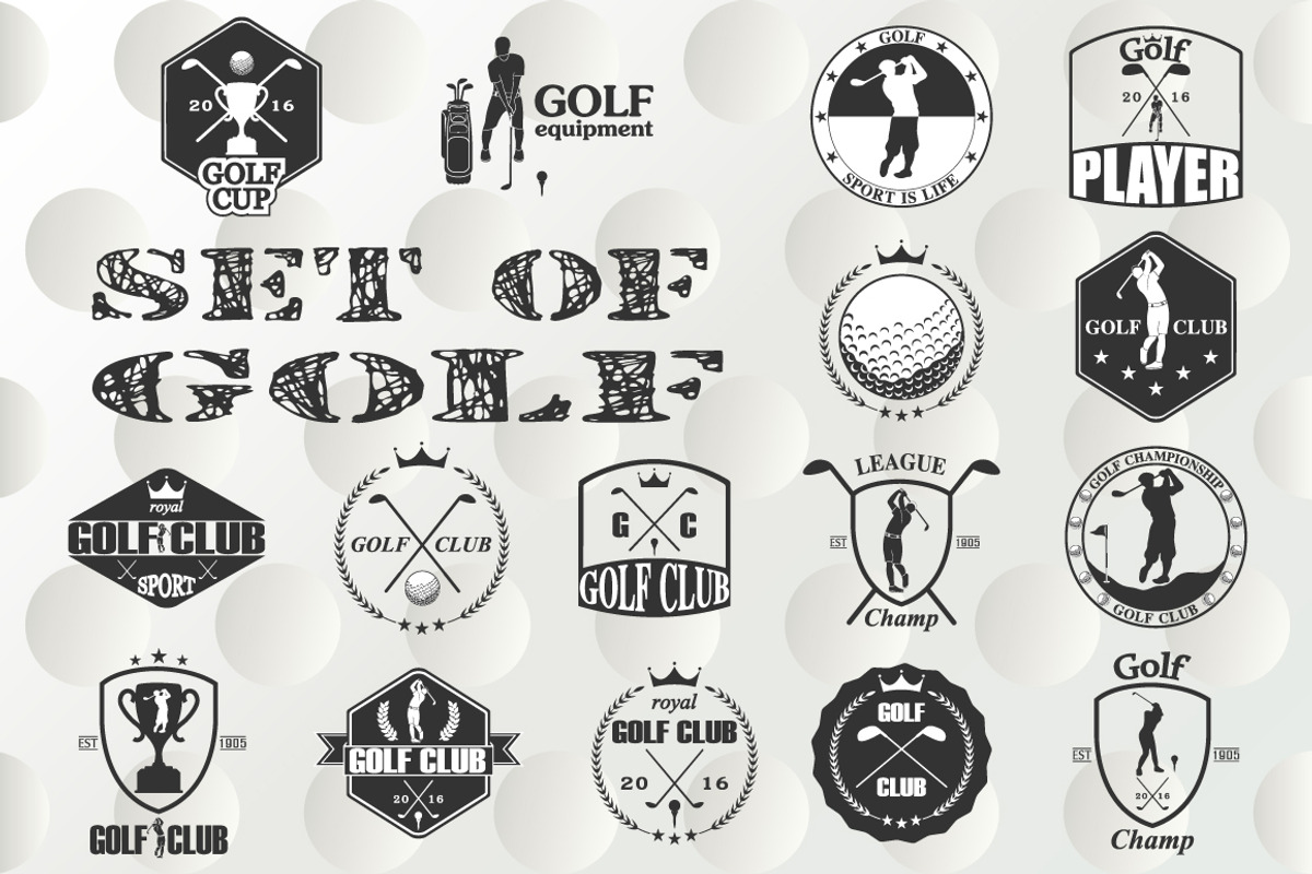 golf labels, a Background Graphic by Tomass2015