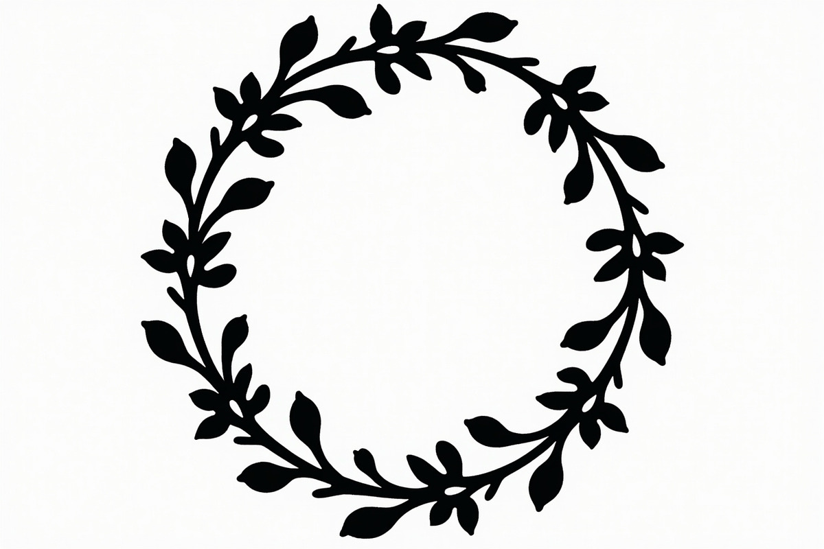Elegant Leaf Wreath Frame Bundle, an Illustration by Designs_River (Photo 5 of 9)