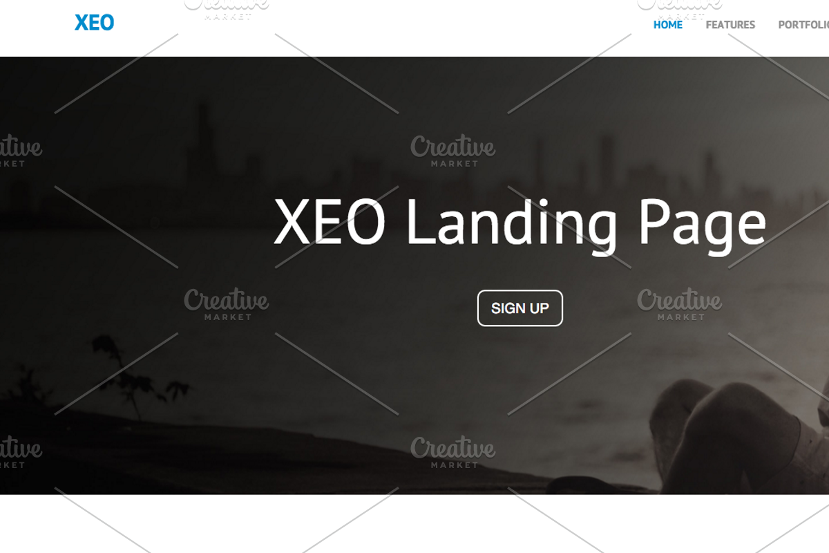 Xeo Landing Page, a Bootstrap Template by Agile UI (Photo 1 of 2)