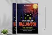 Halloween Party Flyer Layout, a Flyer Template by MightyDesign (Thumbnail 1 of 6)
