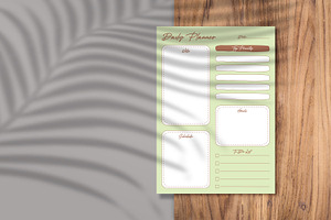 Daily Planner Sheet Design -06