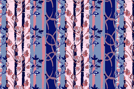 Decorative Leaves Seamless Pattern