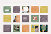 Botanical Instagram Templates, a Social Media Template by CreativeWilderness (Thumbnail 3 of 9)