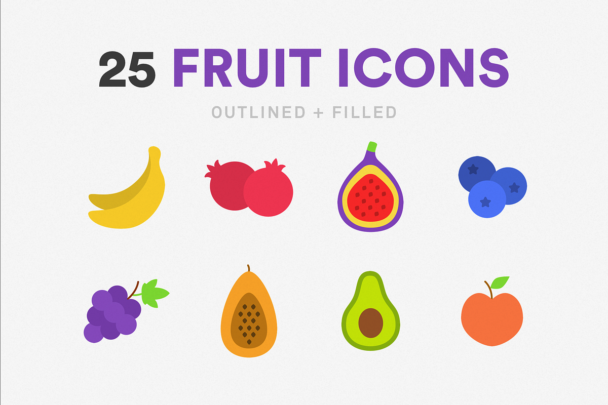 25 Fruit Icons, an Icon by Mel Casey (Photo 1 of 4)