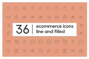 36 Ecommerce Icons