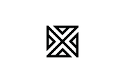 Abstract Square Geometric X Logo, a Branding & Logo Template by johnkent (Thumbnail 3 of 3)