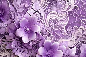 Purple Lace Paper