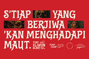 Kliwon Scary Font, a Serif Font by Fontcamp Type Foundry (Thumbnail 5 of 13)