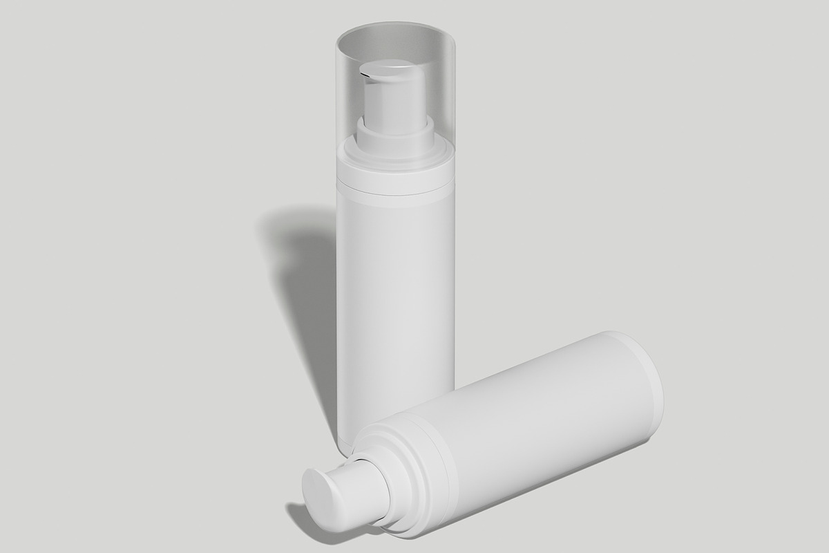 Skincare Pump Bottle Mockup, a Packaging Mockup by Unerispace (Photo 3 of 5)