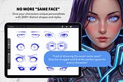 200+ Anime & Manga Eyes Procreate, a Brush Add-On by Selentaori Studio (Thumbnail 5 of 11)