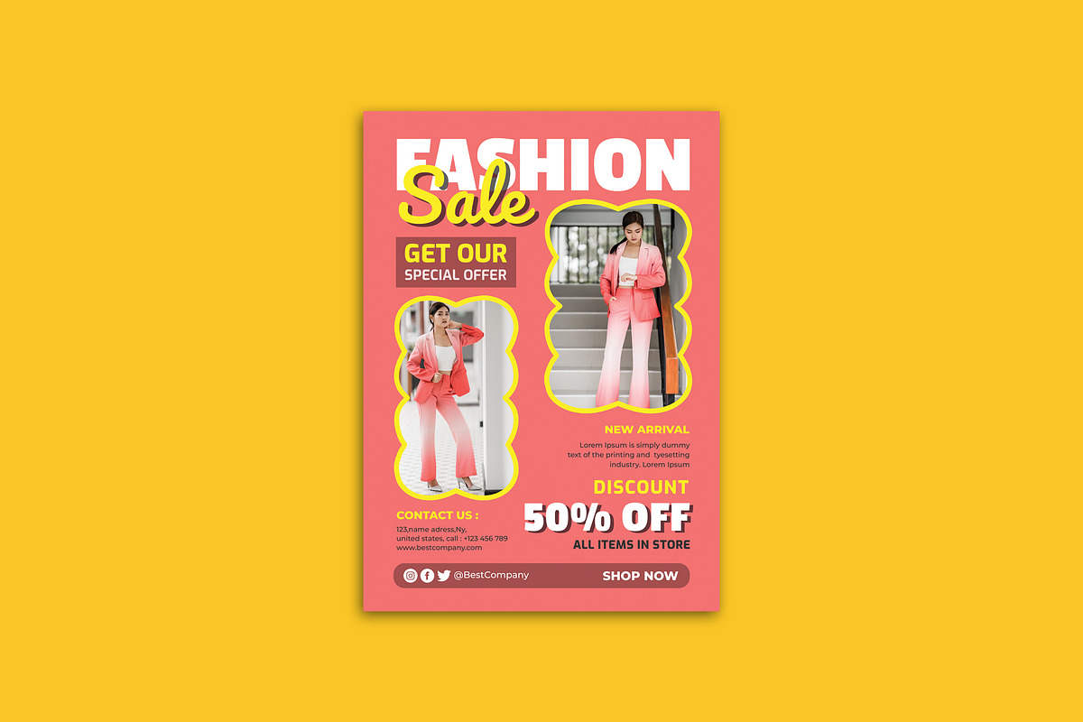 Fashion Discount Flyer, a Flyer Template by Vibesteam