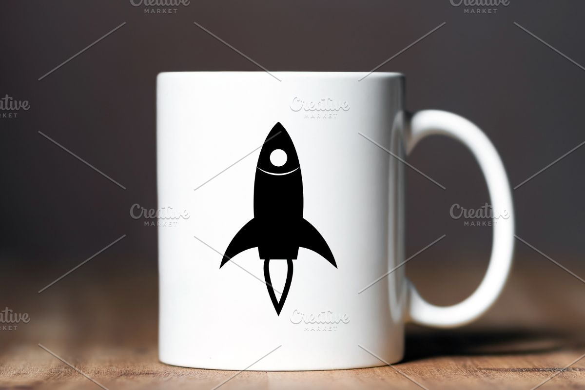 Rocket Silhouette SVG, a Technology Illustration by newminddesign (Photo 10 of 10)