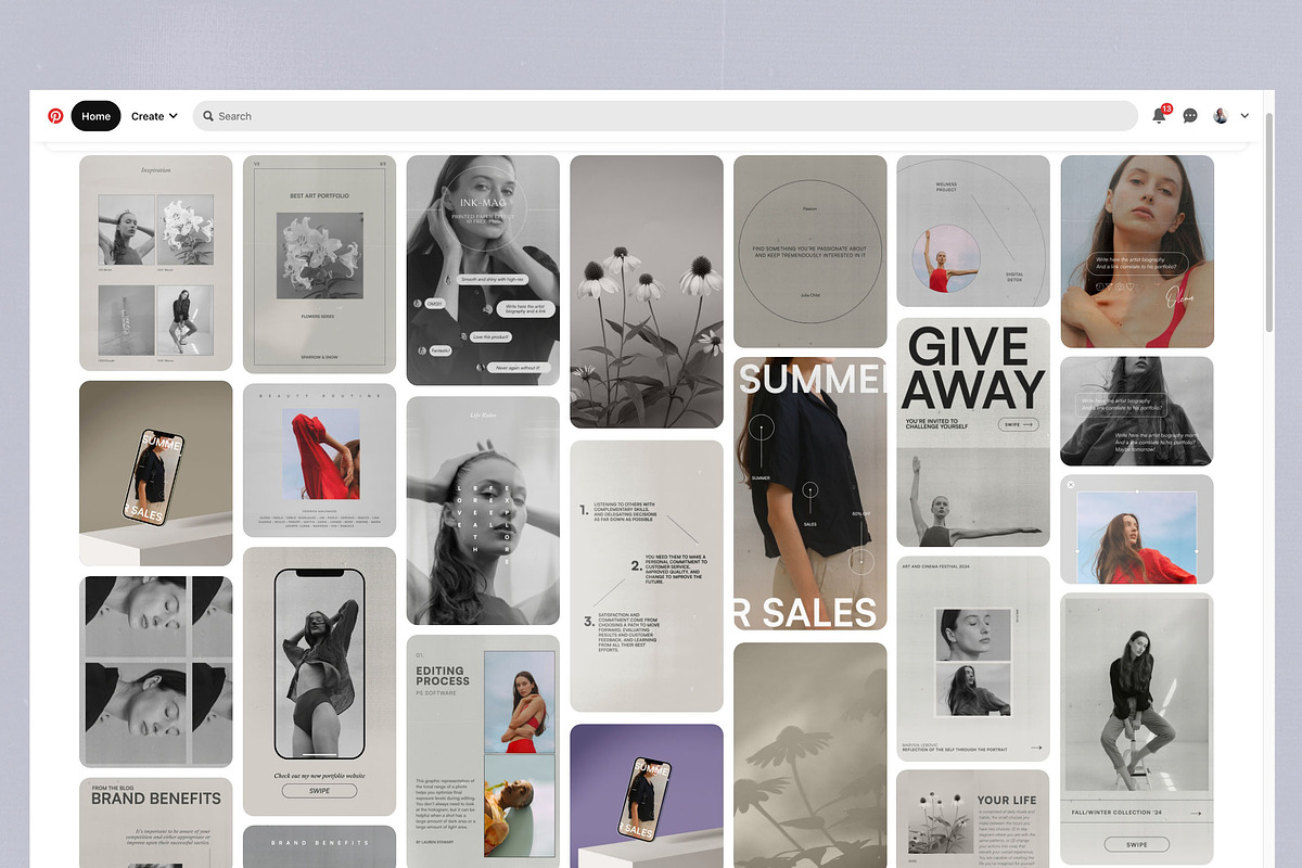 Olena - Social Kit Templates, a Social Media Template by Sparrow & Snow (Photo 8 of 14)