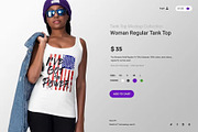 Female Apparel Mockup Template Set, a Shirt Mockup by PaperMoon (Thumbnail 2 of 5)