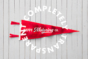 Felt Pennant Mockup, a Product Mockup by Jacob Waites (Thumbnail 3 of 5)