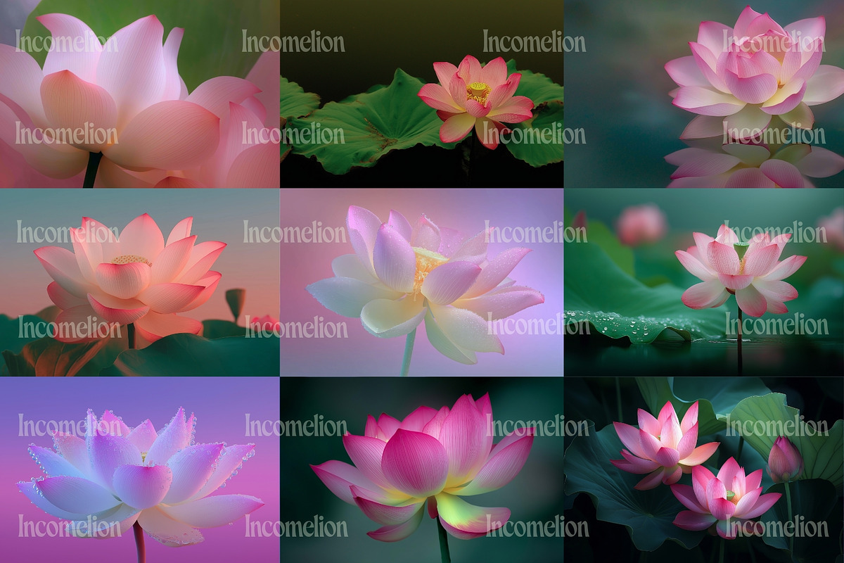 25 Vintage Lotus Flower Stock Photos, a Nature Photo by Incomelion (Photo 9 of 11)