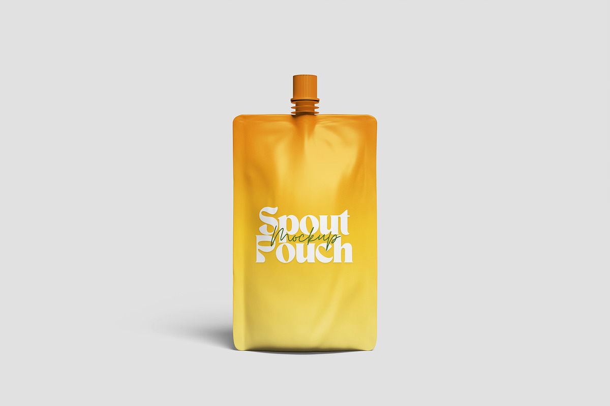 Spout Pouch Mockup, a Packaging Mockup by Hazzpro_Std