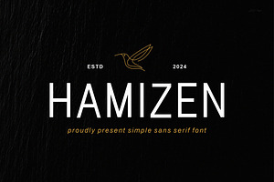 Hamizen - Simple & Modern Sans Serif