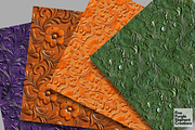 Rainbow Tooled Leather Embossed, a Pattern Graphic by Fine Purple Elephant (Thumbnail 4 of 5)