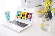 Laptop Mockups, a Templates & Theme by Evan Schlomann (Thumbnail 2 of 7)