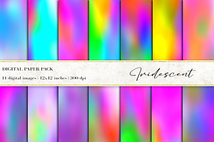 Iridescent Digital Papers