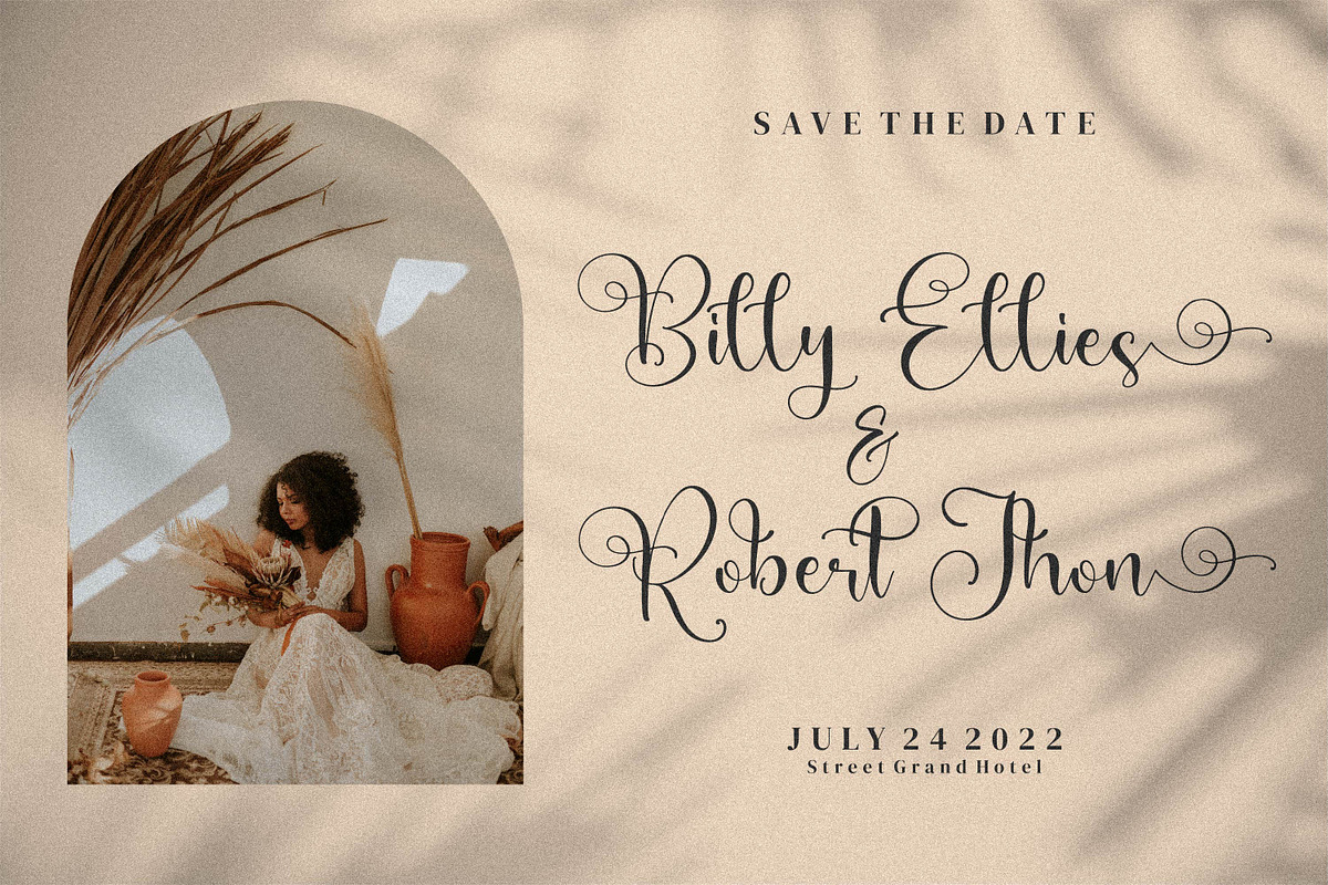 Adriana Juliewis, a Script Font by Integritype Studio (Photo 2 of 14)
