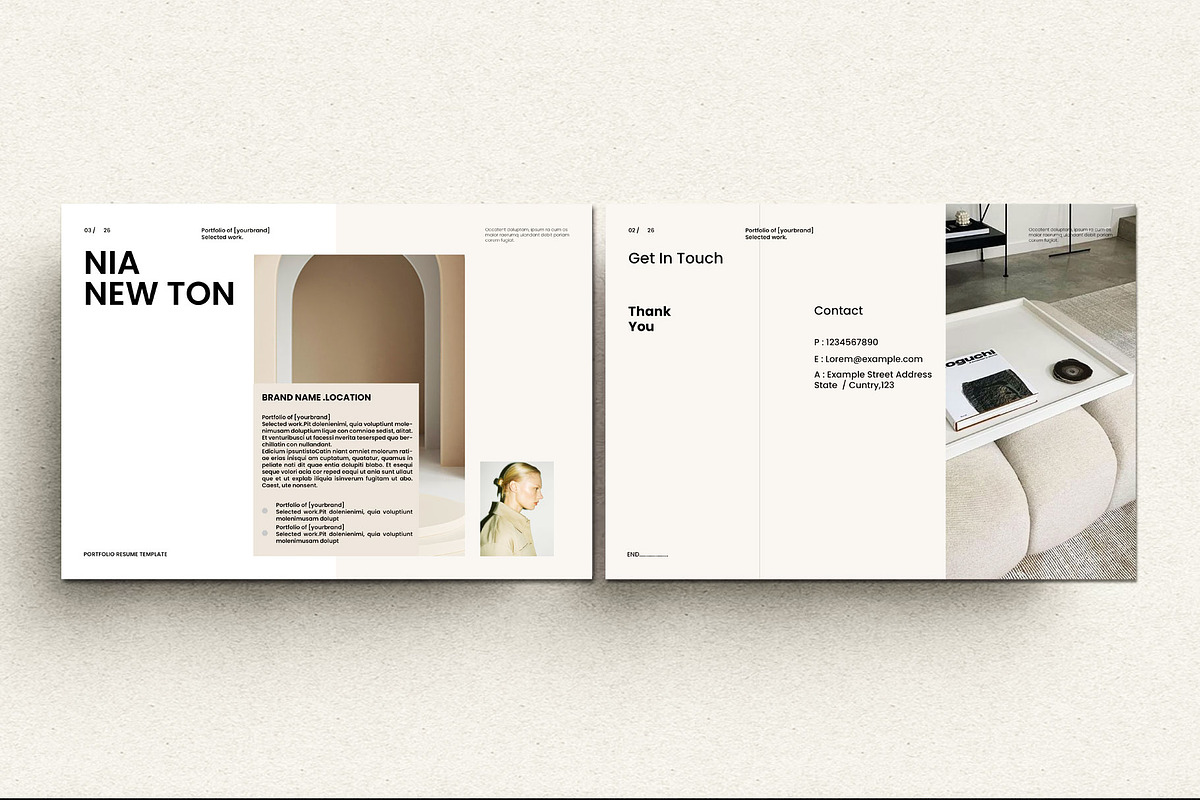 Neue Portfolio & Resume Template, a Brochure Template by Aura Agency (Photo 9 of 11)