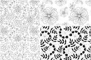 21 flower and leaf seamless patterns, a Pattern Graphic by Ivga (Thumbnail 3 of 3)