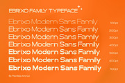 Ebrixo - Modern Sans Family Font, a Sans Serif Font by Flawless And Co (Thumbnail 4 of 10)