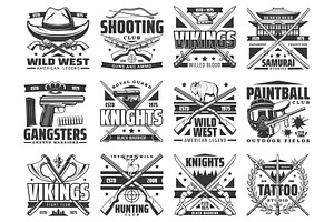 Weapon, Guns, Paintball Icons