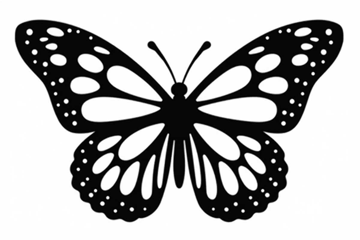 butterfly laser cut design, an Illustration by Creativeshirt (Photo 4 of 13)