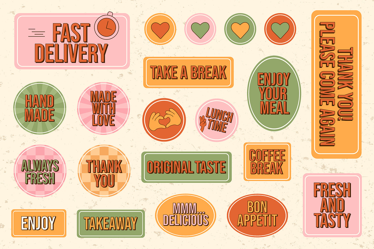 Groovy Fast Food Collection, a Food Illustration by Alla's Creations (Photo 6 of 15)
